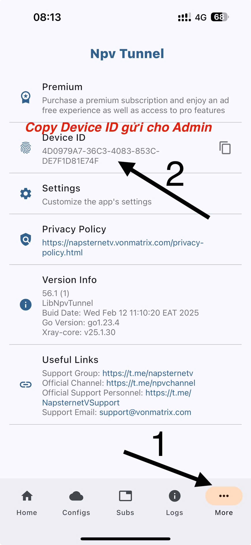 Copy Device ID
