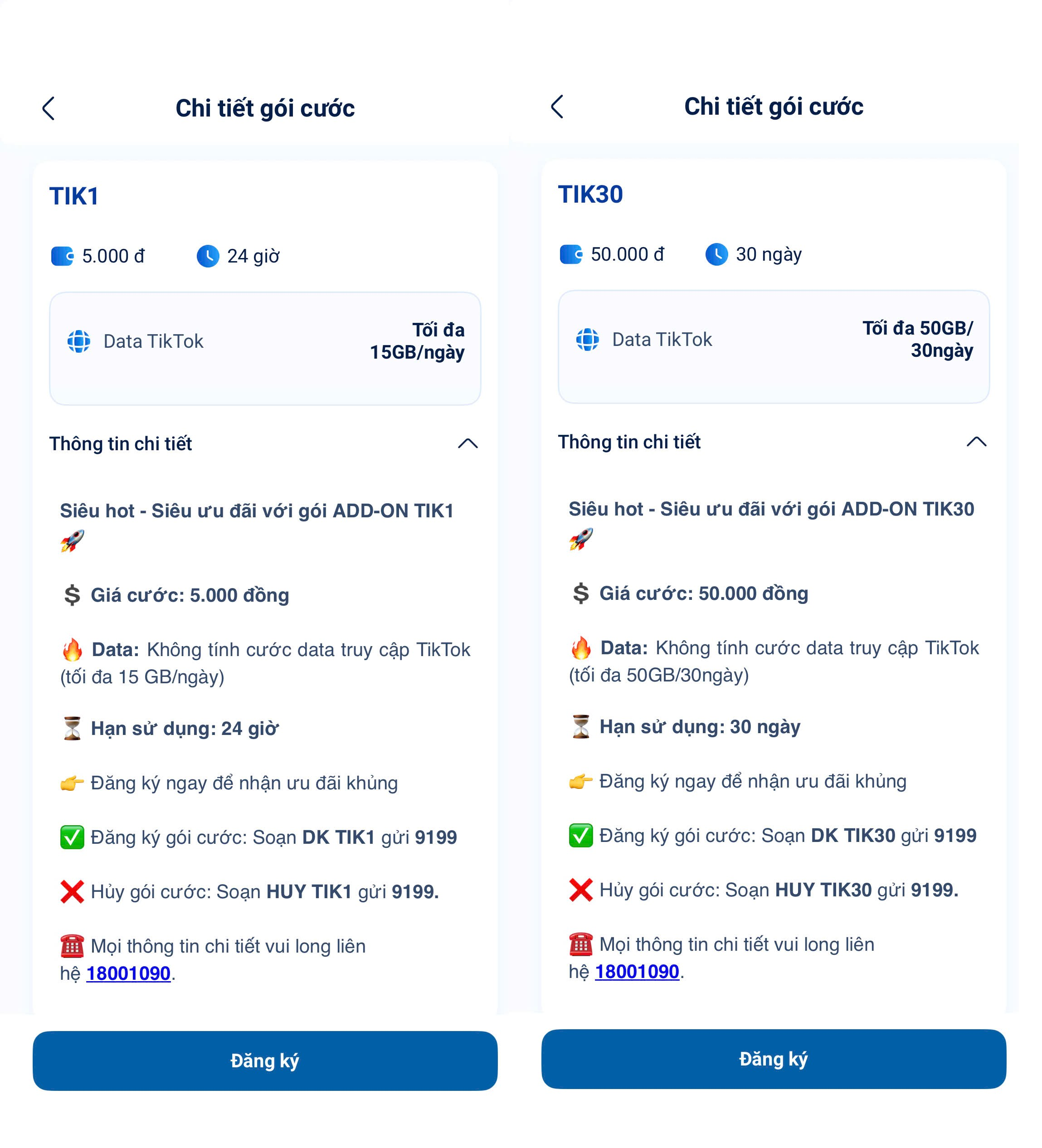 Gói TikTok MobiFone